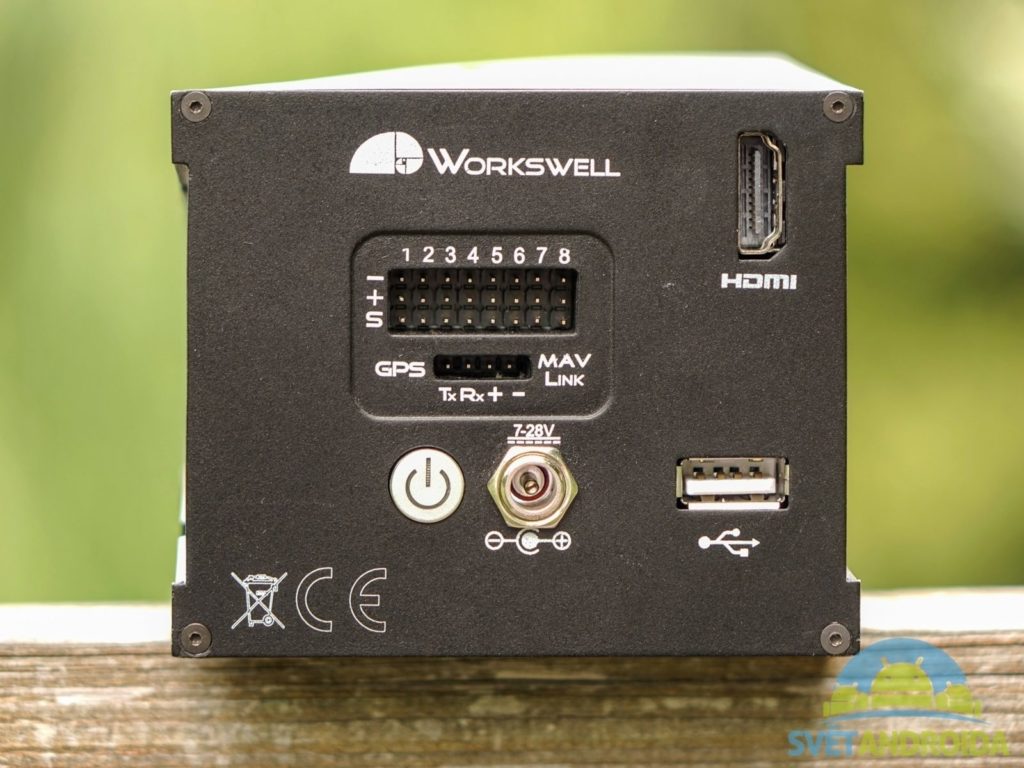 Workswell Wiris 640 - konstrukce, zadní strana